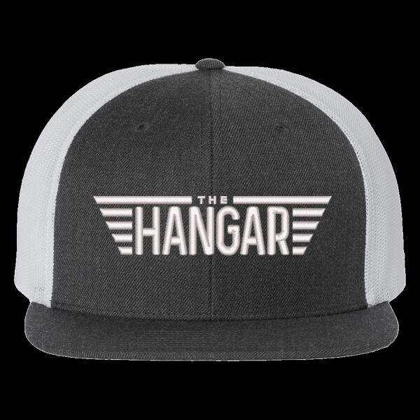 Wool Blend Flat Bill Trucker Cap Thumbnail