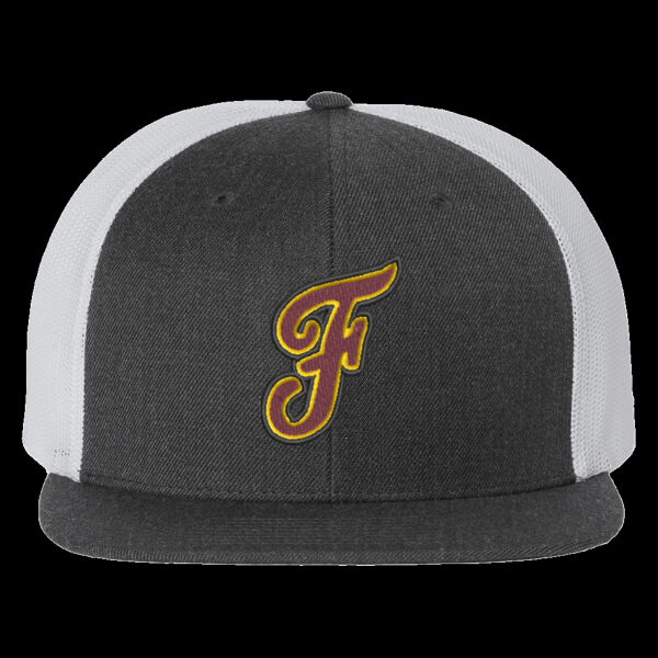 Wool Blend Flat Bill Trucker Cap Thumbnail