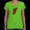 Women's V-Neck Fine Jersey Tee Thumbnail