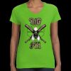 Women's V-Neck Fine Jersey Tee Thumbnail